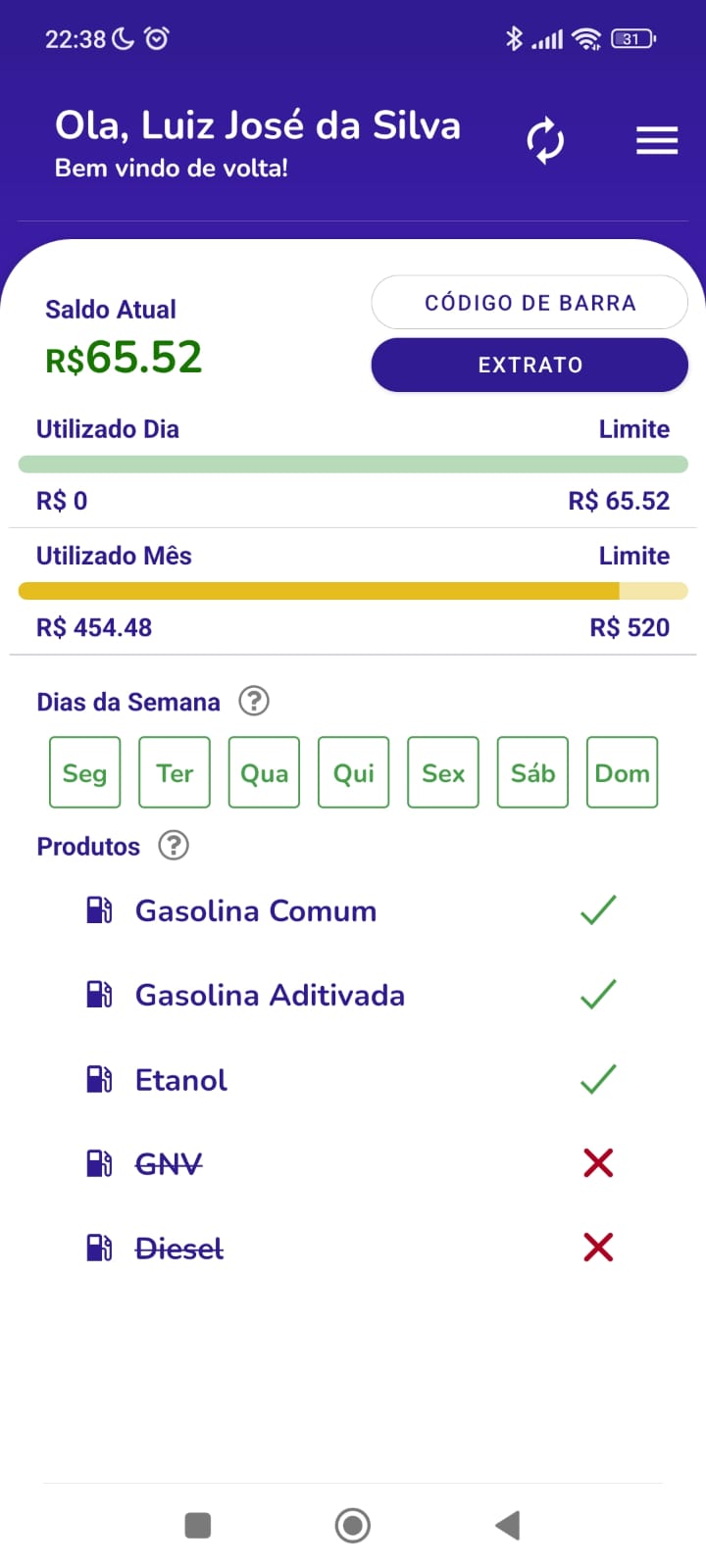 App tela 2